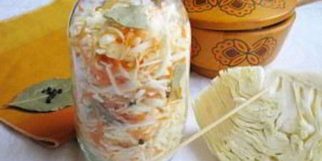 Рецепт малосольной квашеной капусты