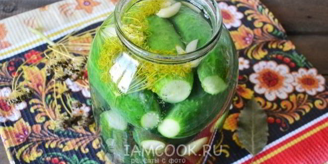 Рецепт малосольных огурцов с чесноком и укропом