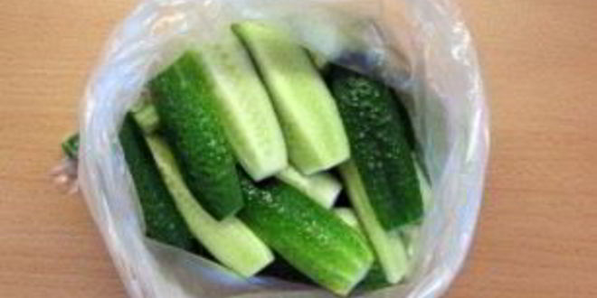 Рецепт малосольных огурцов в пакете