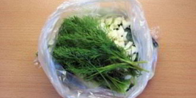 Рецепт малосольных огурцов в пакете