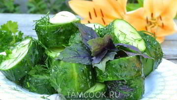 Рецепт Малосольных огурцов за 5 минут