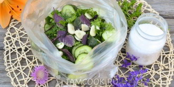 Рецепт малосольных огурцов за 5 минут