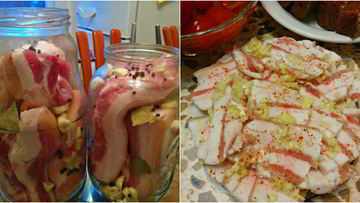 Рецепт Сала в тузлуке