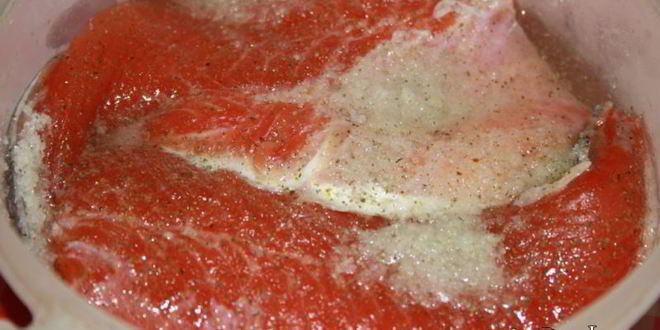 Рецепт слабосоленой форели с приправами