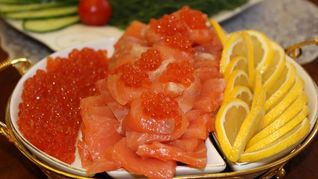 Рецепт Слабосоленой семги в коньяке с мускатным орехом