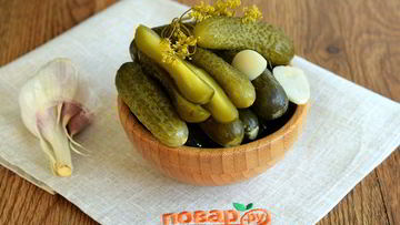 Рецепт Соленых огурцов на зиму в банках