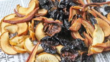 Рецепт Сухофруктов из яблок, груш и слив