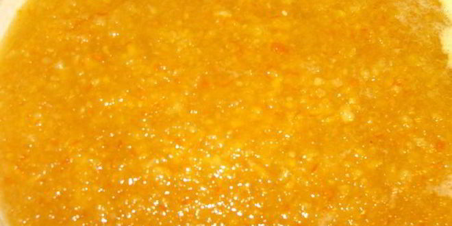 Рецепт апельсинова-лимонного конфитюр с имбирем