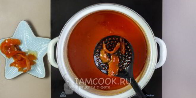 Рецепт варенья из черешни с апельсином