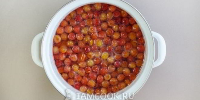 Рецепт варенья из черешни с апельсином