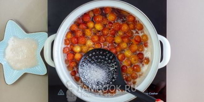 Рецепт варенья из черешни с апельсином