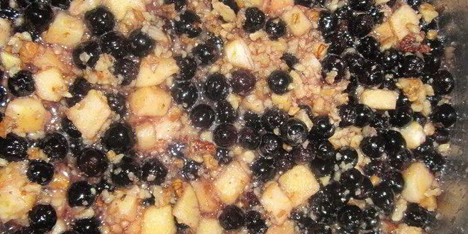 Рецепт варенья из черноплодной рябины с орехами, яблоками и лимоном