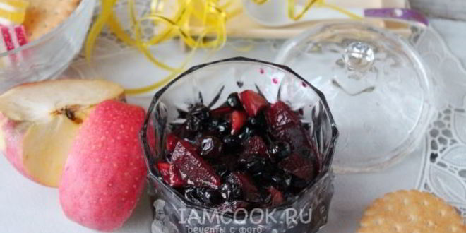 Рецепт варенья из черноплодной рябины с яблоками