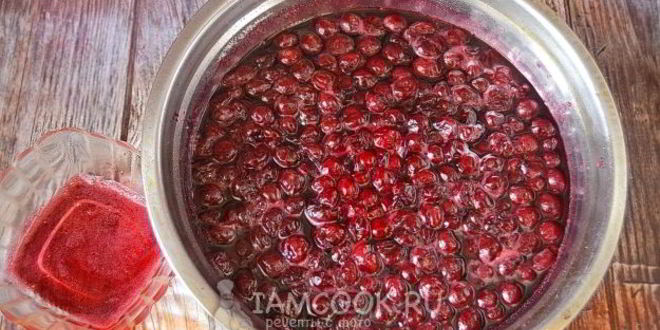 Рецепт варенья из замороженной вишни
