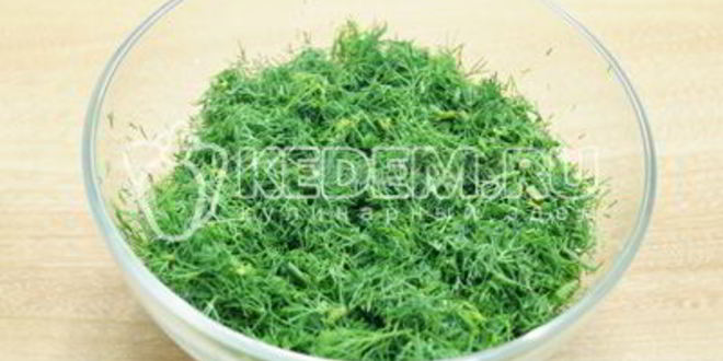 Рецепт заморозки укропа на зиму