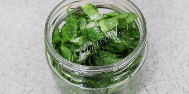 Рецепт засолки щавеля на зиму