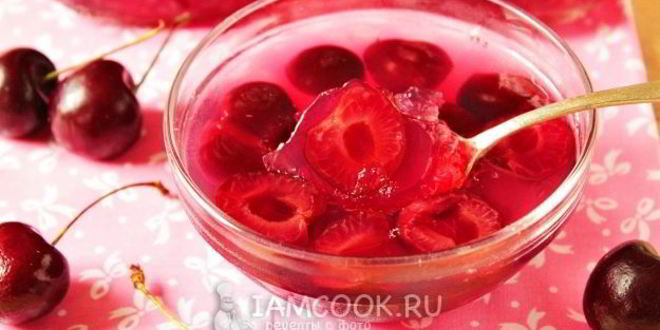 Рецепт желе из черешни на зиму