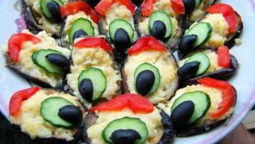 Рецепт Аппетитной закуски Павлиний хвост