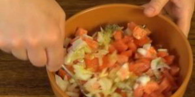 Рецепт баклажановых мини-пицц