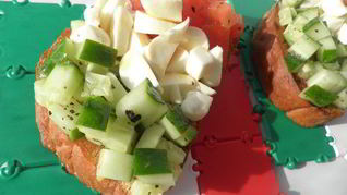 Рецепт Брускетты Кусочек италии