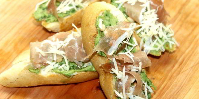 Рецепт брускетты с авокадо