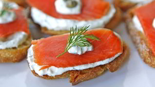 Рецепт Брускетты с лососем