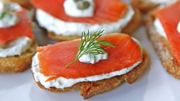 Рецепт Брускетты с лососем