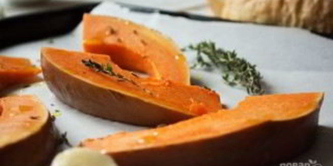 Рецепт брускетты с печеной тыквой и фетой