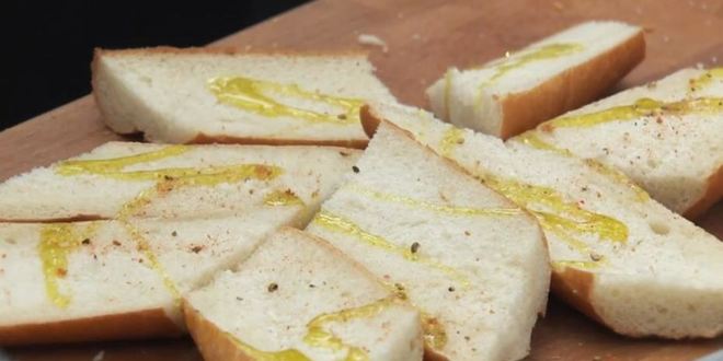 Рецепт брускетты с семгой