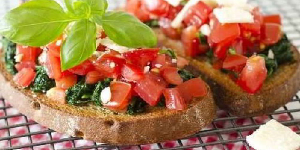 Как приготовить брускетту со шпинатом