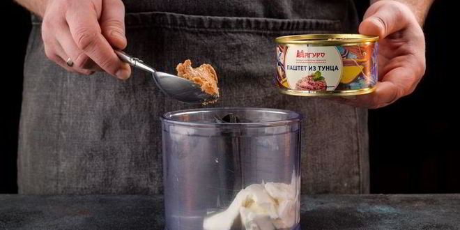 Рецепт брускетт с крем-паштетом из тунца