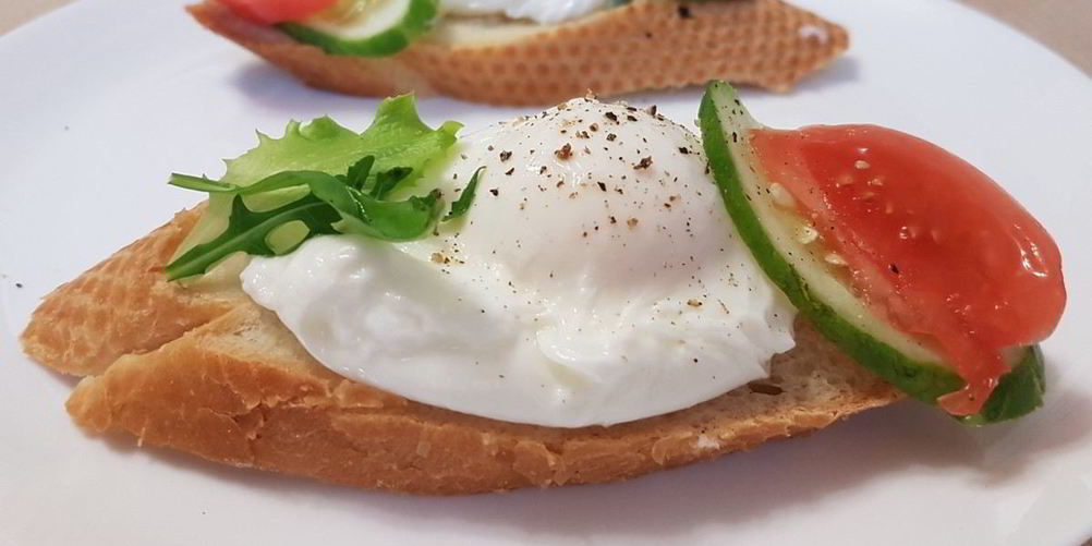 Как приготовить брускетты с яйцом пашот