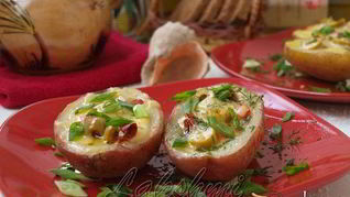 Рецепт Картофельной брускетты по-средиземноморски