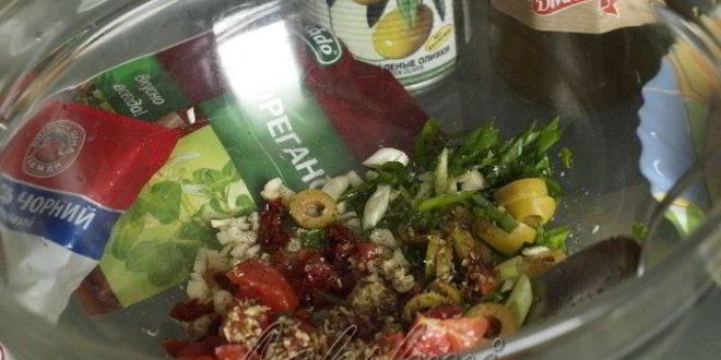 Рецепт картофельной брускетты по-средиземноморски