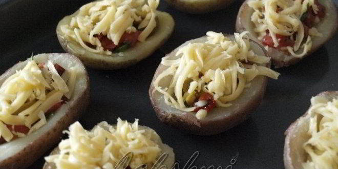 Рецепт картофельной брускетты по-средиземноморски