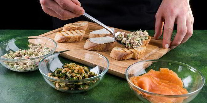 Рецепт трио из брускетт