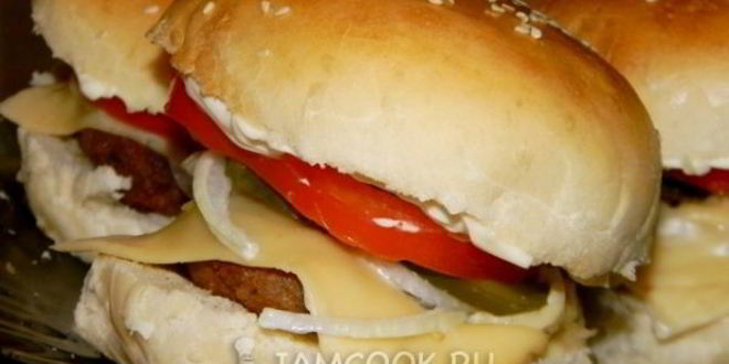 Рецепт булочек для бургеров