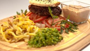 Рецепт Бургера из говядины с картофелем пай