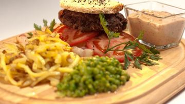 Рецепт Бургера из говядины с картофелем пай