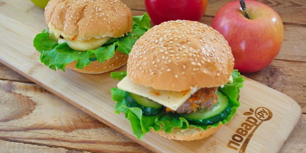 Как приготовить бургер овощные прятки