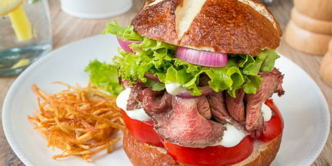 Рецепт бургера с ростбифом