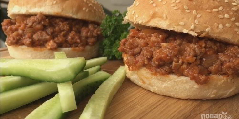 Как приготовить гамбургер неряха джо