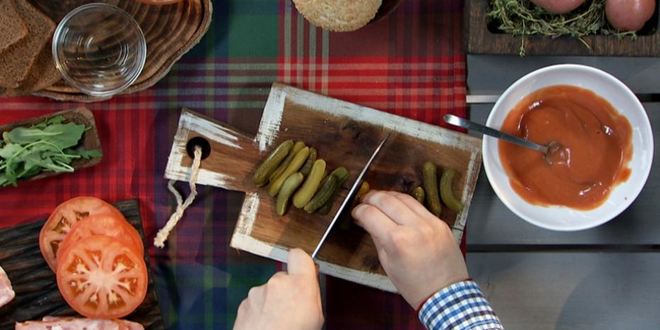 Рецепт гамбургера с картофельной котлетой