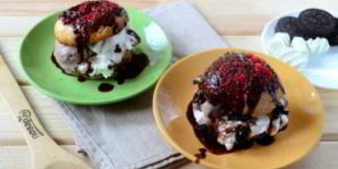 Рецепт королевского бургера с мороженым