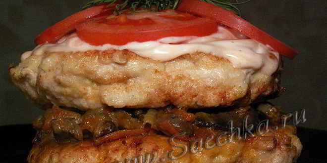 Рецепт котлеты куринбургер