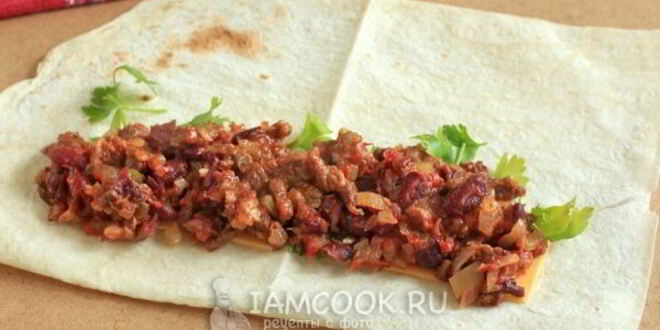Рецепт буррито с говядиной