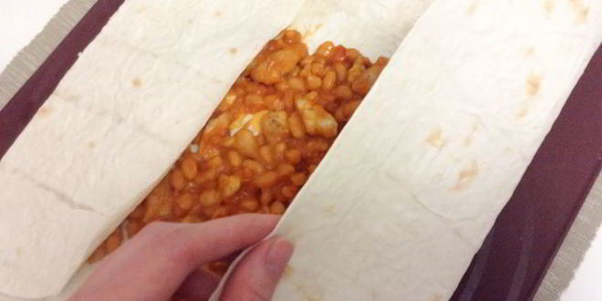 Рецепт буррито со свининой и фасолью