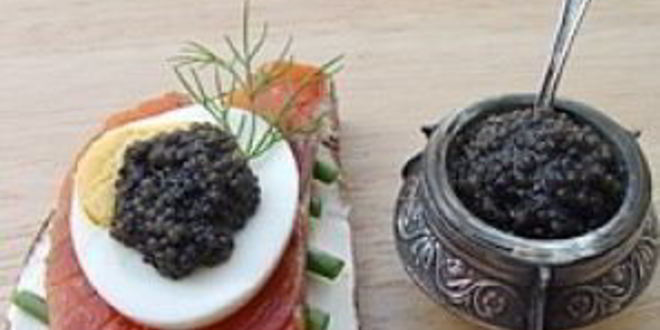 Рецепт бутерброда с черной икрой