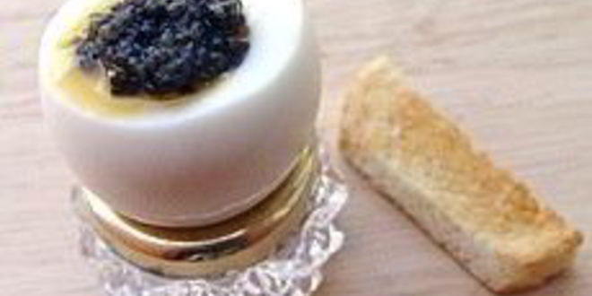 Рецепт бутерброда с черной икрой