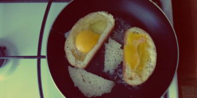 Рецепт бутерброда с яйцом